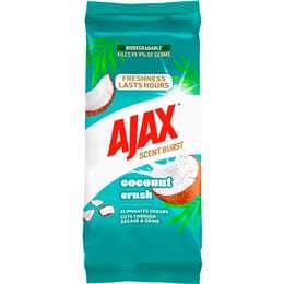 Ajax Scent Burst Disinfectant Wipes Coconut Crush 90 pack