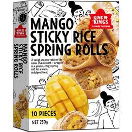 King of Kings Mango Sticky Rice Spring Roll 10 pack