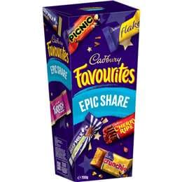 Cadbury Favourites Epic Share Chocolate Gift Box 700g