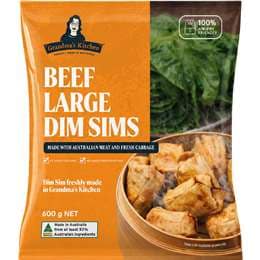Grandma's Kitchen Large Dim Sims Beefs 600g