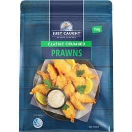 Just Caught Classic Crumbed Prawns 750g
