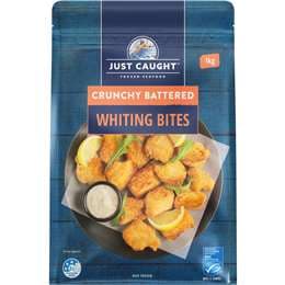 Just Caught Crunchy Battered Whiting Bites 1kg