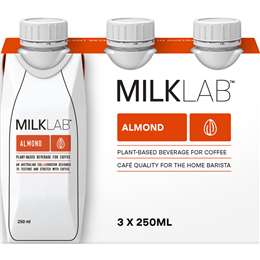 MILKLAB Almond Long Life Milk 250mL x 3 pack