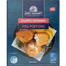 Just Caught Classic Crumbed Fish Portions 450g