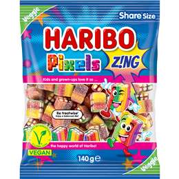 Haribo Pixels Zing Lollies 140g
