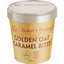 Baker's Pantry Golden Oat Caramel Bites 300g 12 pack