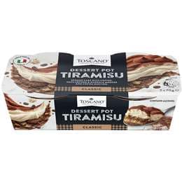 Toscano Tiramisu Dessert Pots 140g 2 pack