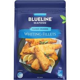 Blueline Seafood Classic Crumbed Whiting Fillets 1kg