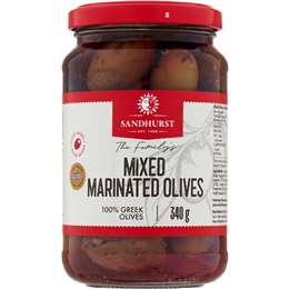 Sandhurst Marinated Mixed Olives 340g