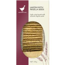 Essential Lavosh Crackers With Nigella Seeds 130g