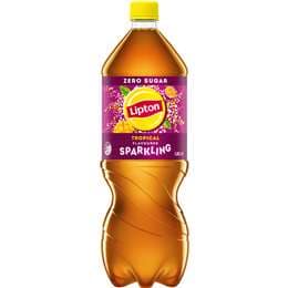 Lipton Sparkling Iced Tea Tropical Soft Drink Bottle 1.25L