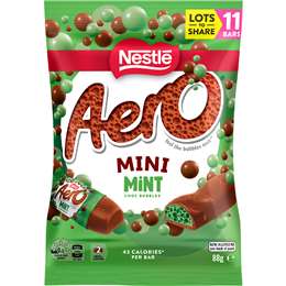 Aero Mini Mint Choc Bars 88g 11 pack