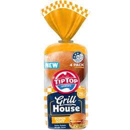 Tip Top Grill House Burger Buns Super Soft 4 pack