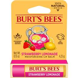 Burt's Bees Moisturising Lip Balm Strawberry Lemonade 4.25g