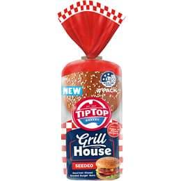 Tip Top Grill House Burger Buns Seeded 4 pack