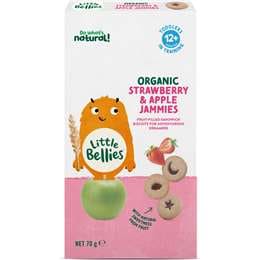 Little Bellies Jammies Strawberry & Apple 12m+ 70g