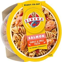 Sirena Salmon Garlic & Chilli Pasta Bowl 170g