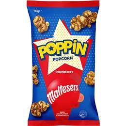 Poppin Ready To Eat Popcorn Maltesers 110g