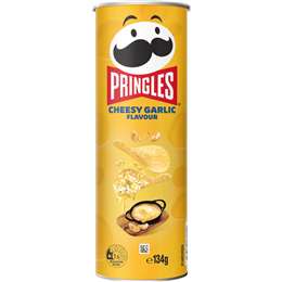 Pringles Cheesy Garlic Potato Chips 134g