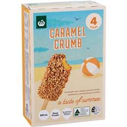 Woolworths Caramel Crumb 4 pack