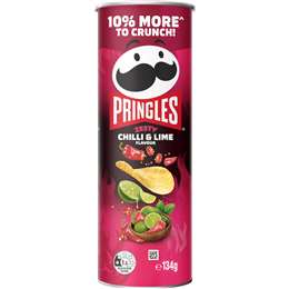 Pringles Chilli Lime Potato Chips 134g