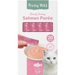 Pretty Wild Salmon Puree Cat Treats 20 pack