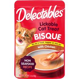 Delectables Lickable Cat Treat Bisque With Chicken 40g