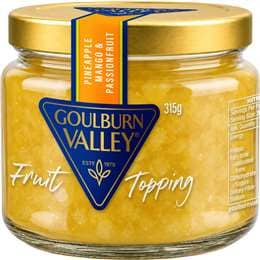 Goulburn Valley Fruit Topping Pineapple Mango & Passionfruit 315g