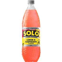 Solo Zero Sugar Lemon Raspberry Soft Drink Bottle 1.25L