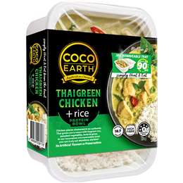 Coco Earth Thai Green Chicken With Rice 250g