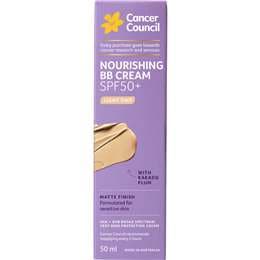 Cancer Council SPF 50+ Nourishing BB Cream Light Tint 50mL