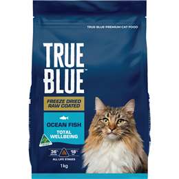 True Blue Freeze Dried Raw Coated Dry Cat Food Ocean Fish 1kg