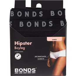 Bonds Ladies Hipster Boyleg Size 16 Assorted 2 pack