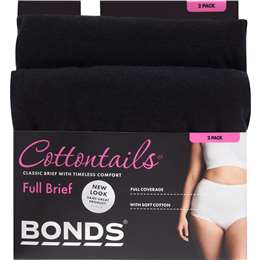 Bonds Ladies Cottontail Full Brief Size 18 Assorted 2 pack