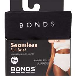 Bonds Ladies Seamless Full Brief Size 12 Assorted 2 pack