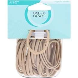Oscar Orsen Large Flat Hair Elastics Blonde 30 pack