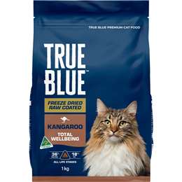 True Blue Freeze Dried Raw Coated Dry Cat Food Kangaroo 1kg