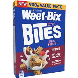 Weet-Bix Bites Wildberry Breakfast Cereal Value 900g
