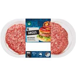 Woolworths 6 Angus Beef Burgers 560g