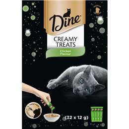 Dine Creamy Chicken Cat Treats 14g x 32 pack
