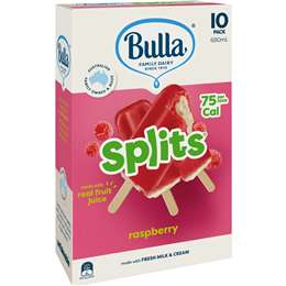 Bulla Splits Raspberry Sticks 680mL 10 pack