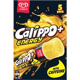 Streets Calippo+ Energy Ice Blocks 525mL 5 pack