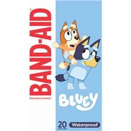 Band-Aid Bluey Waterproof Strips 20 pack
