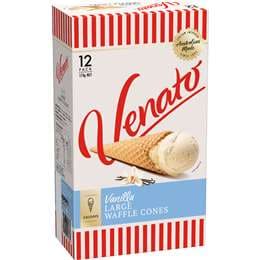 Venato Waffle Cones Large 12 pack