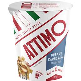 Attimo Instant Pasta Cup Creamy Carbonara Fettuccine 70g