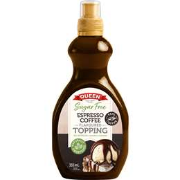 Queen Sugar Free Espresso Coffee Topping 355mL