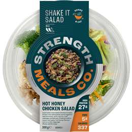 Strength Meals Co Shake It Hot Honey Chicken Salad 300g