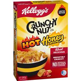 Kellogg's Crunchy Nut Hot Honey Breakfast Cereal 380g