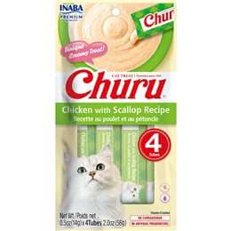 Churu Puree Cat Treats Chicken With Scallop 14g x 4 pack