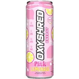 OxyShred Energy Drink Pink Lemonade 355mL
